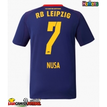 Camisa de Futebol RB Leipzig Antonio Nusa #7 Equipamento Secundário 2025-26 Manga Curta